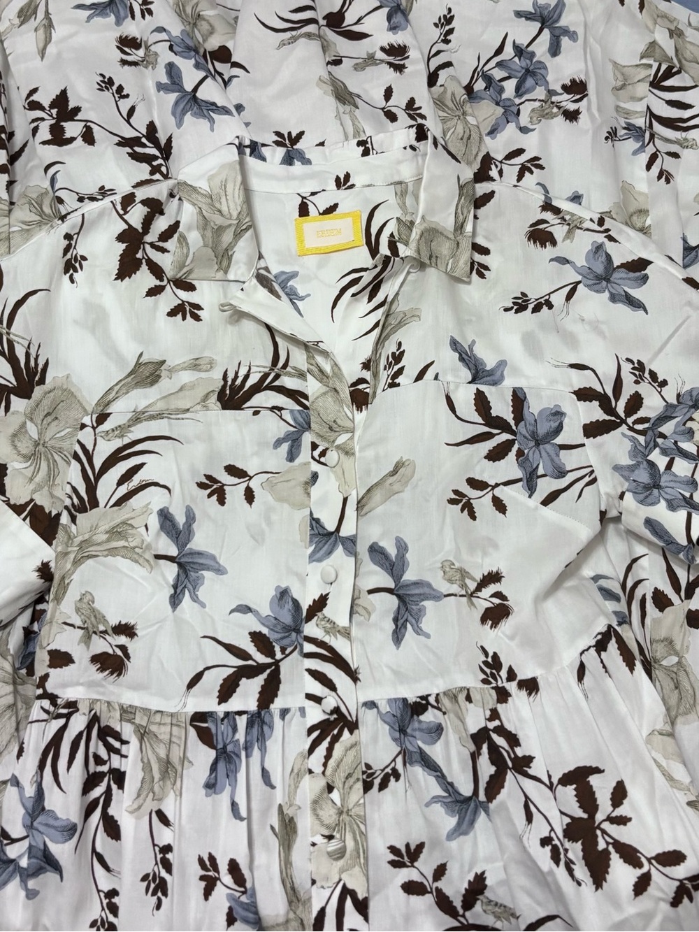 Erdem floral print tiered shirtdress - Picture 3 of 9